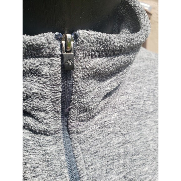 Eddie Bauer 1/4 Zip Pullover Sweater Fleece Gray Heathered Mens Size Large - Picture 4 of 16